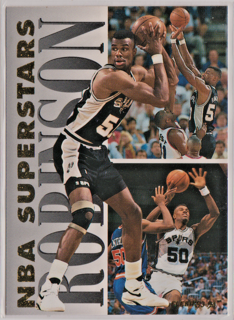 David Robinson Spurs C 1993-94 Fleer NBA SUPERSTARS Card # 19 NrMt