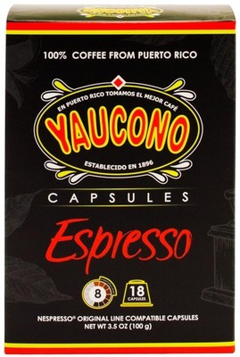 Espresso Capsules, Espresso Roast, 100 Percent Coffee from Puerto Rico Compat...