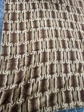 Antique Stroock Wool Horsehair Buggy Carriage Horse  Lap Blanket 68”x54”