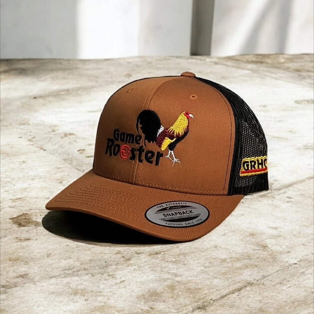 Game Rooster, Yupoong Authentic Trucker Hat Snapback 2-Tone Hat Meshback