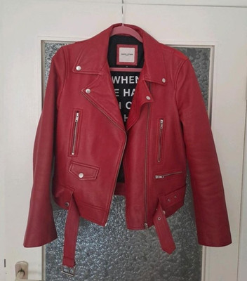 Each&Other Lederjacke Damen Leder Jacke Bikerjacke rot Each Other