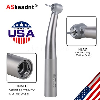 4-way Dental High Speed Turbine Fiber Optic Handpiece For KaV MULTIflex Coupler