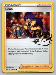 Leon 134/159 Holo Rare Crown Zenith Pokémon TCG