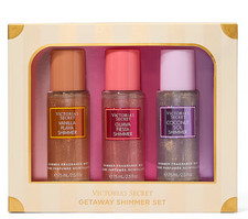 New Victoria's Secret Getaway Shimmer Gift Set Summer Scents 3-Piece 75ml each