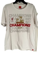 Liverpool LFC White cotton shirt Premier League Champions 2019 - 2020 size XL