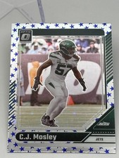 2024 Panini Donruss Optic Card #157 C.J. Mosley New York Jets - Stars Prizm