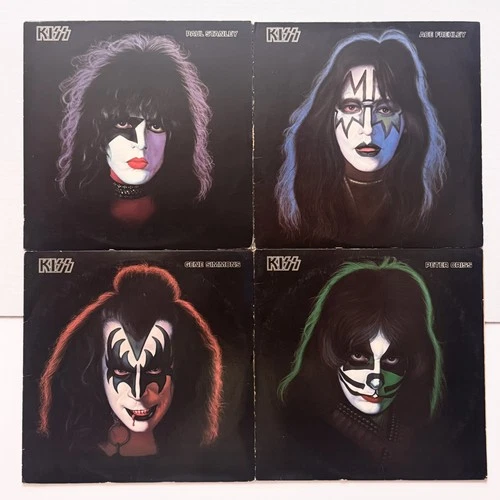 KISS 4 Solo Albums 1978 Casablanca (VG+) w/ all Posters + Army Inserts + Sleeves