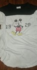 Disney Mickey Mouse 1928 ORIGINAL ICON White w/BlueStripe T-Shirt Women's Size M — photo 2