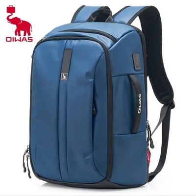 OIWAS 17.3'' Laptop Backpack For Men Women Work Travel Bag School Book Bag Blue
