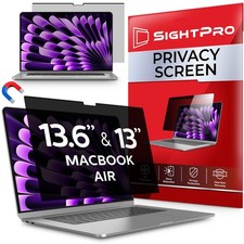 SightPro Magnetic Privacy Screen for MacBook Air 13  13.6 Inch 2022-2026, M...
