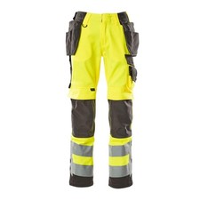 MASCOT SAFE SUPREME High Visibility Trousers with Kneepad & Holster Pockets