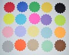 Scallop Circle Die Cut Punches - 30 each - 1-3/4" or 2-3/8" - Multi Colors
