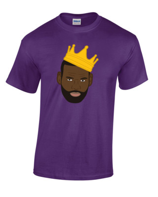 Lakers King T Shirts Los Angeles Warren Lotas King James