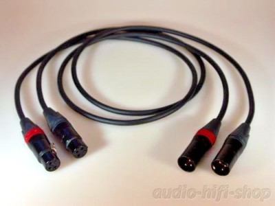 2 x 1,00m Mogami 2549 Neglex XLR Kabel mit Neutrik Steckern aus der XX-Serie NEU