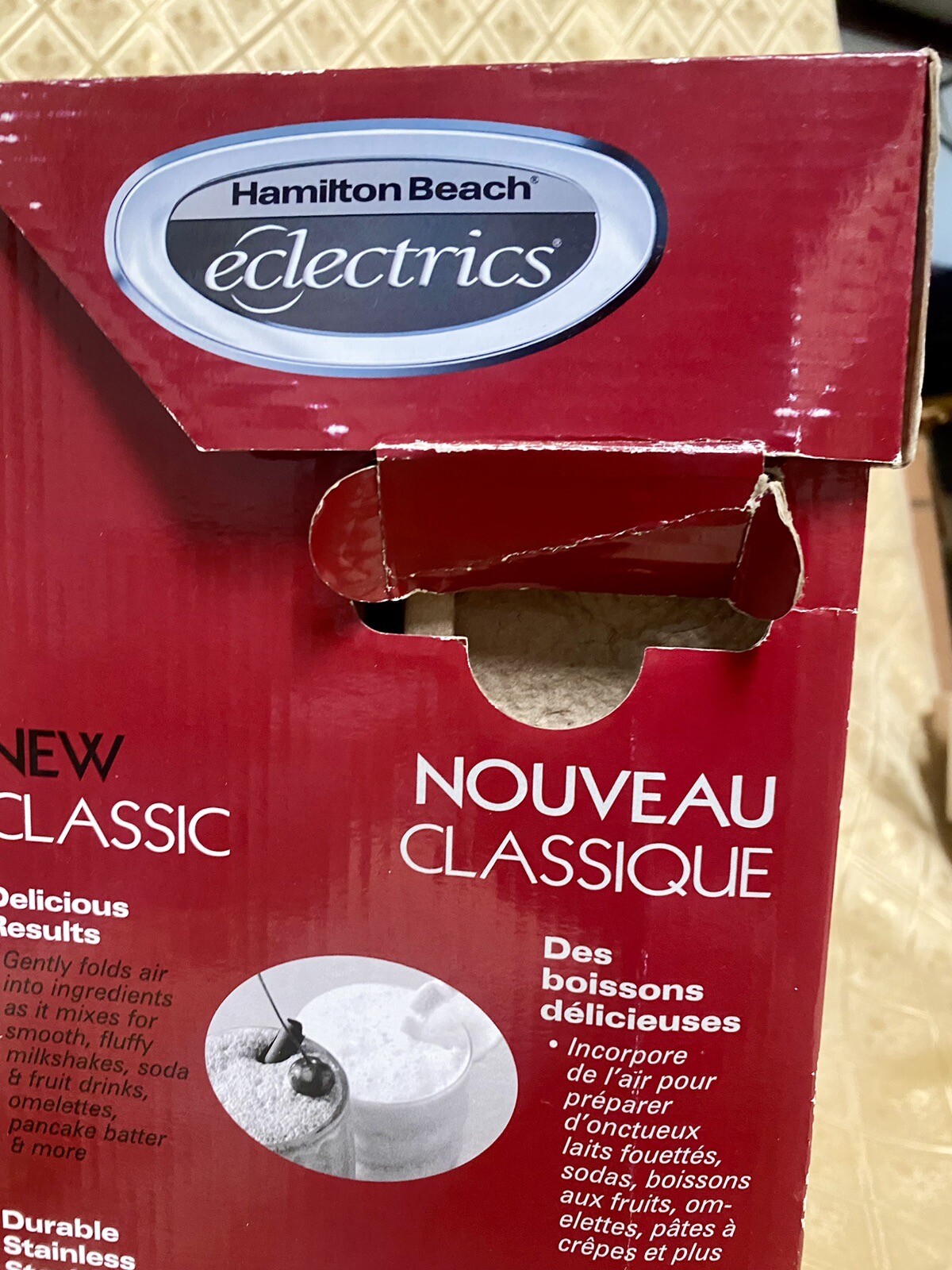 Eclectrics Hamilton Beach Cherry Red Milkshake Mixer Metal Blender