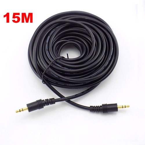 10/20M Audio 3.5mm Jack to Jack Sound Cable PC MP3 Headphones male female lead - Picture 7 of 11