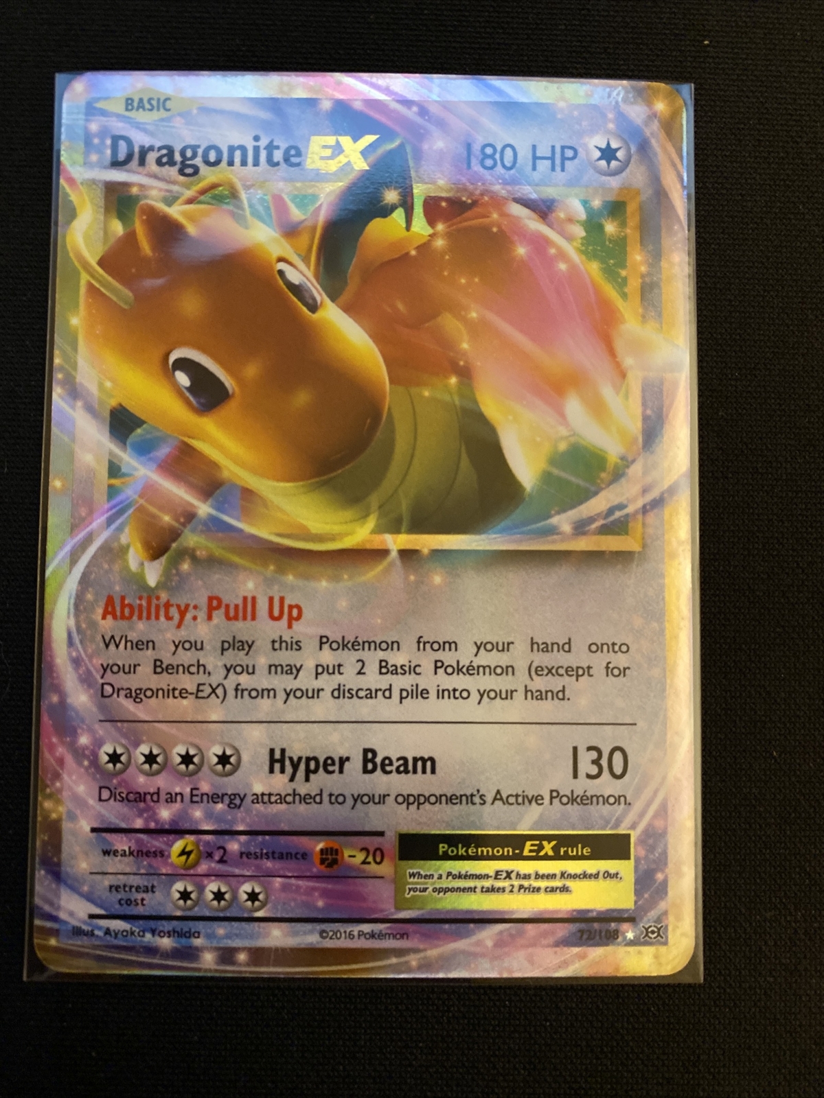 Dragonite EX 72/108 - Ultra Rare Holo - XY Evolutions - Pokemon Card M/NM
