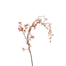 Faux Silk Cherry Blossom Branch Weeping 110cm  Pink