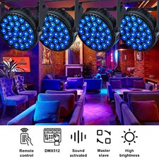 4Pack 27x15W LED PAR Light DJ Lights 4IN1 RGBW DMX Stage Lights Party Lights