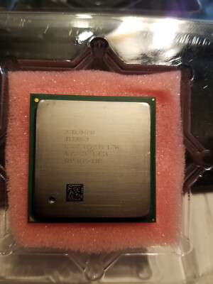 Intel Celeron 1.7 128 KB L2 Cache FSB 400 MHz 1.7 GHz Socket 478 CPU  SL68C