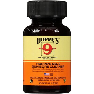 Hoppe's No. 9 Gun Bore Cleaning Solvent 5 Ounce Bottle 904