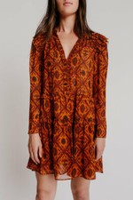  BNWT 53% Off Authentic ULLA JOHNSON Esha Dress Ochre $575 - US0