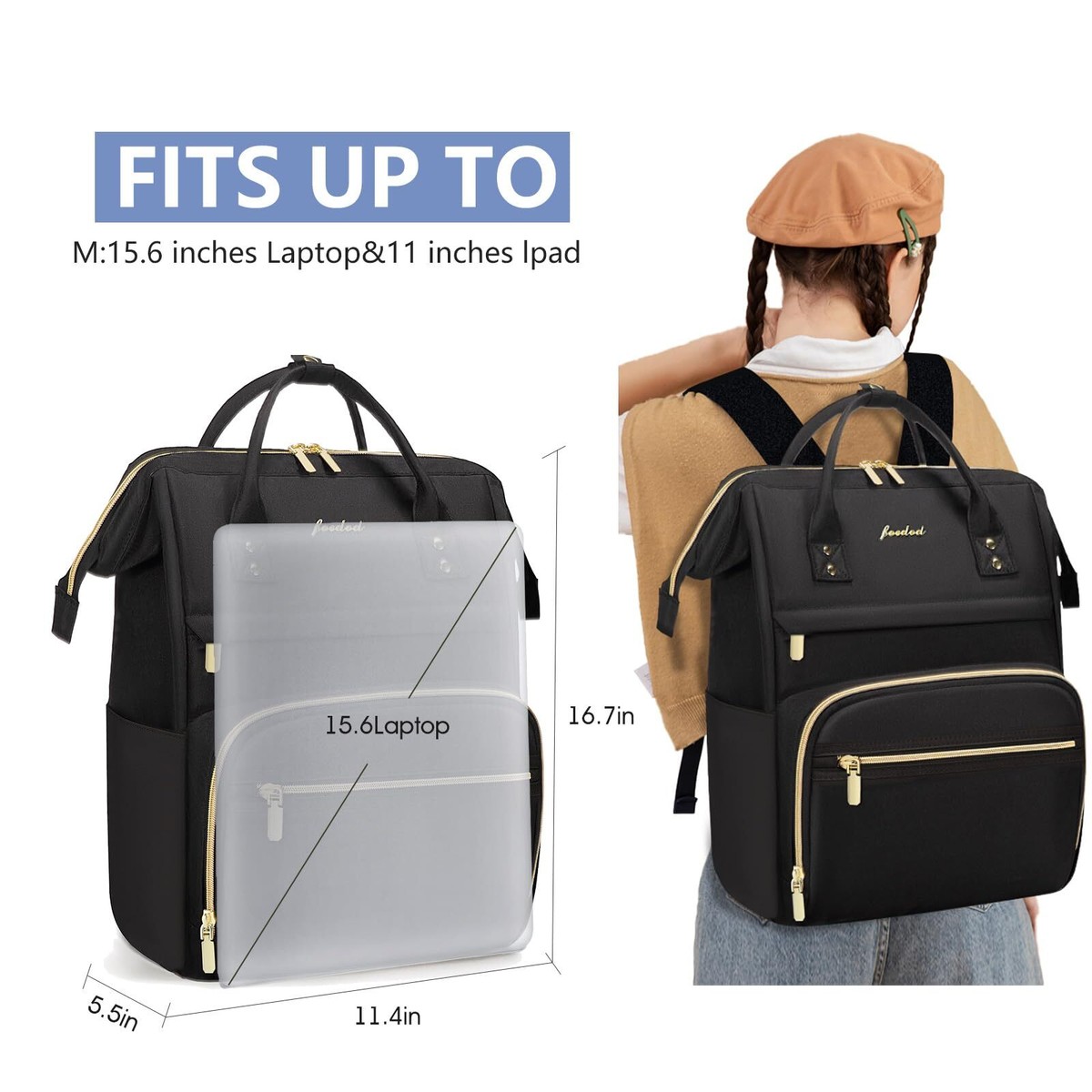 Women Laptop Backpack Work Bag - Fits 15.6 inch with Laptop Compartment Water... | eBay Women Laptop Backpack Work Bag - Fits 15.6 inch with Laptop Compartment Water... | eBay