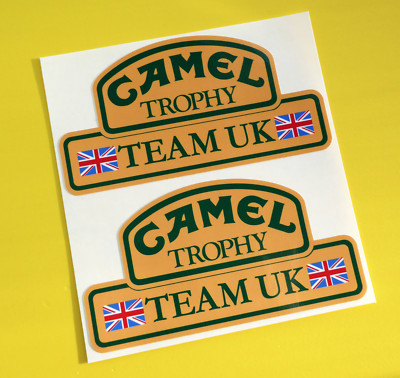 CAMEL TROPHY Team UK 4X4 OFF ROAD AUFKLEBER ABZIEHBILDER Land Rover Defender Discovery