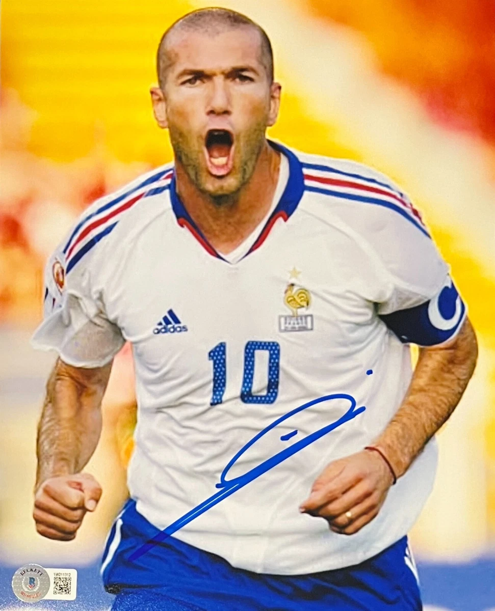Zinedine Zidane Оригинальные Спортивные с Автографом Товары