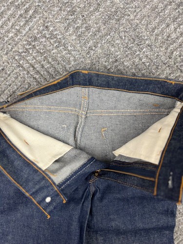 Vintage Levis 719-0217 Student Jeans 26x29 Dark Wash Straight Leg NOS - 第 6/16 張圖片