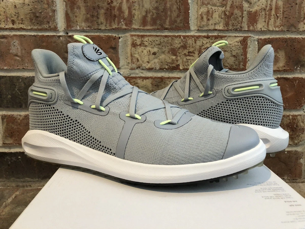 New 10.5 Under Armour Curry 6 SL Spikeless Golf Shoes Grey Masters