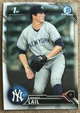 2016 Bowman Chrome Prospects Brady Lail New York Yankees #BCP24
