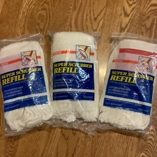 Replacement Mop Head Refill Lot Of 3 Long Wearing Replacement Made in USA