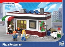 BLUE BRIXX PLAY Pizzeria E Roller Di Consegna 619 Pezzi 25,5x 14,4 x 12,3 cm