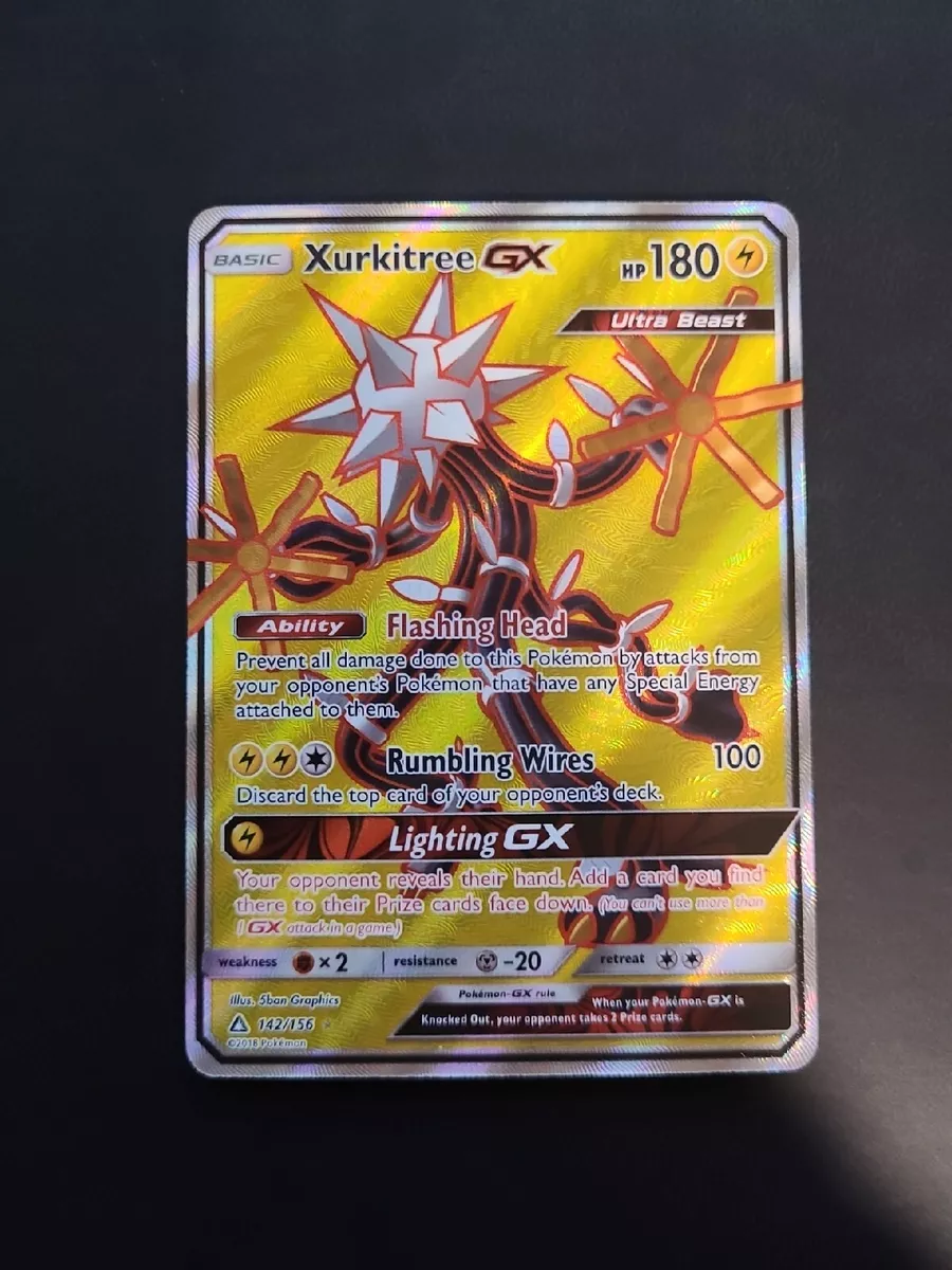 Pokemon Card - Ultra Prism 142/156 - XURKITREE GX (full art - holo