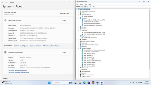 Dell Inspiron 7506 2-in-1 15" FHD Touch I7-1165G7 512GB SSD 16GB W11 FP Reader - Foto 3 di 15