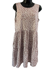 NWT NC Look Womens Polka Dot Sleeveless Pleated Sundress Size Small