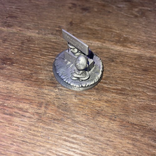 Hallmark Peanuts Gallery "BEING THERE" Lucy & Charlie Brown Pewter Figurine VTG - Picture 2 of 5