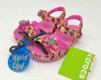 girls light up sandals