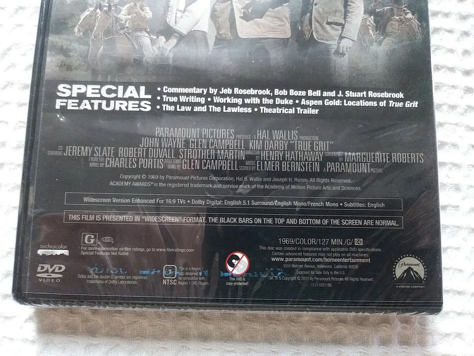 True Grit (DVD, 2013 Widescreen) John Wayne NEW Sealed Free Shipping !!! - Image 4 of 4