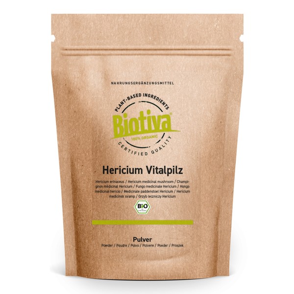 Hericium Pulver Bio 150G Biotiva (119,27 Eur/Kg)-image