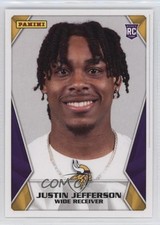 2020 Panini NFL Sticker & Card Collection Justin Jefferson #92 Rookie RC 2r7. rookie card picture