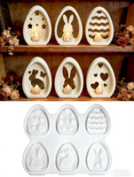 Silikonform GießFormen Ostern, 6 StüCk Osterhase Silikonform Ostern FüR FrüHling