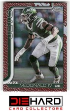 2025 Topps Chrome Will McDonald IV Football Leather #241 New York Jets RMH