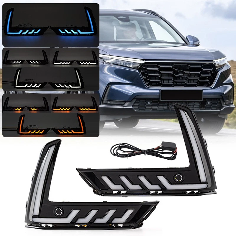 Luz antiniebla luz de giro diurna LED DRL para Honda CR~V CRV 2023~2025 Foto 2 de 4