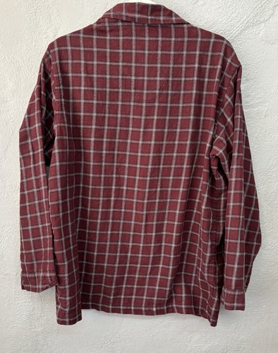 Brooks Brothers Pajamas Cotton Flannel Size Small Burgundy Red Plaid - Picture 5 of 15