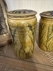 Vintage Art Studio Pottery Canister Set Signed  G. Perkins 1980. 7 1/2-6 1/2 In — photo 3