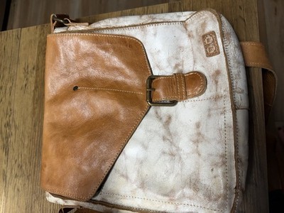Bedstu Brown/Beige Women s Medium Crossbody Bag Buckle Closure Detachable Strap