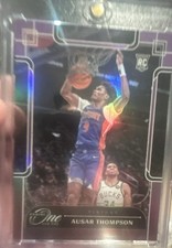 2023-24 Panini One and One - Rookies Ausar Thompson #121 Purple /25 (RC)