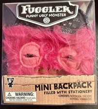 Fuggler Funny Ugly Monster mini backpack With Stationary Collector Hot Pink